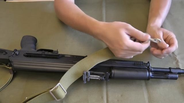 Как установить армейский ремень на АК/Сайгу смотреть онлайн