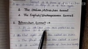 Sonnet || sonnet poem || sonnet poem  examples