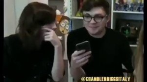 Chandler Riggs y sus amigos