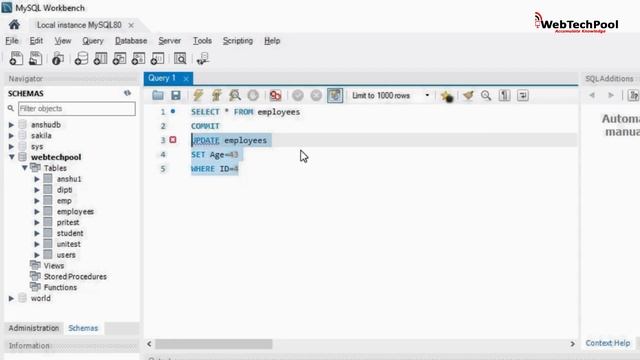 MySQL COMMIT and ROLLBACK Tutorial in hindi