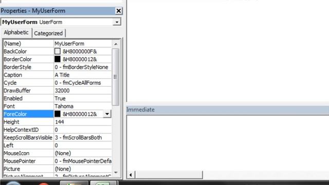 Excel 2010 VBA Tutorial 42 - Userforms - Creating a Userform