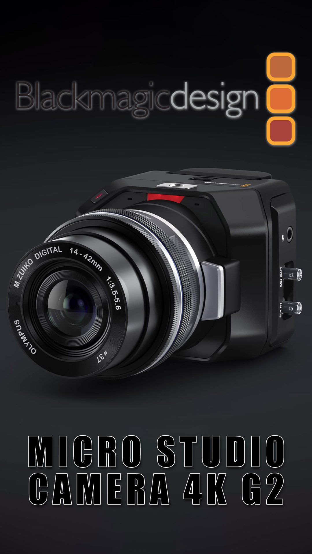 #MicroStudioCamera4KG2 - компактная вещательная камера от #BlackmagicDesign