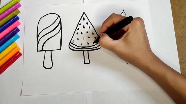 Сурет салу/ рисование / drawing /балмұздақ / мороженое/ ice cream смотреть онлайн