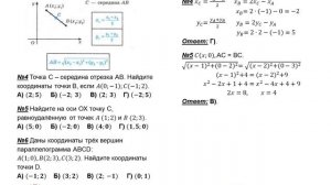 Декартовы координаты на плоскости | Решение задач | Математика 9 класс геометрия