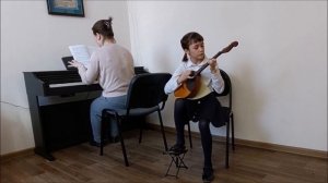 С. Федоров. Украинский танец/Ф. Легар. Вальс из оп. "Веселая вдова". Исп. Попцова Евгения, 10 лет.