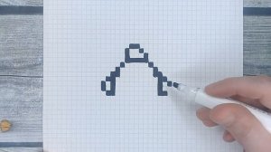 Как нарисовать по клеточкам - маленького ЦЫПЛЁНКА / Рисунки по клеточкам в блокноте Лайк АРТ