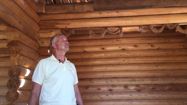 Строительство сруба из оцилиндрованного бревна. Деревянный дом в Ставрополе. ПСК Рубим Дом