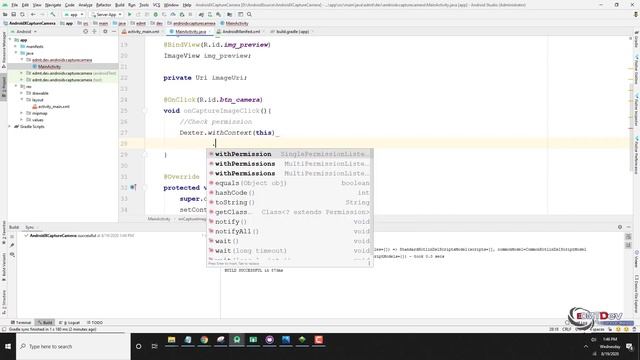 AndroidX Development Tutorial - Capture Image By Camera