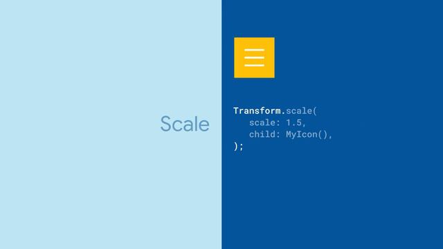 Transform (Flutter Widget of the Week)