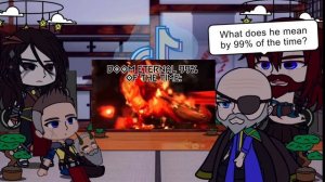 god of war ragnarok react to doom slayer//full version//god of war x doom//gacha//#ORAM