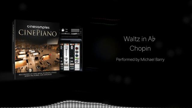 CinePiano Visualizer - Chopin Waltz in A♭ смотреть онлайн