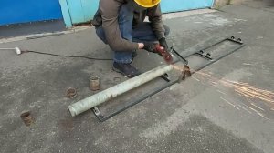 Станок для резки труб на основе болгарки