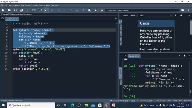 16. Python Basics | Types of Arguments | Function in Python