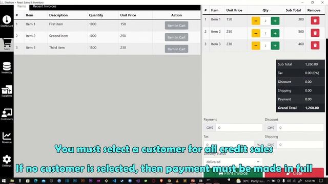 Electron + React Sales & Inventory App смотреть онлайн