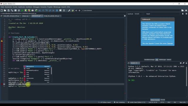 #1 Step-by-Step Guide for Professional ABAQUS-Python Scripting - Create Part