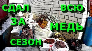 Вся медь за сезон! Сдал кучу цветного металла!