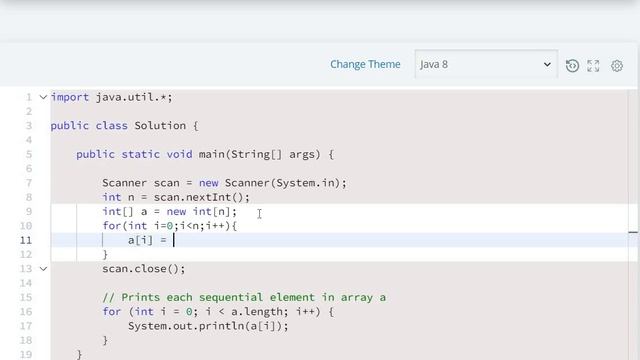#20 Hackerrank Java 1D Array Solution - Java 8