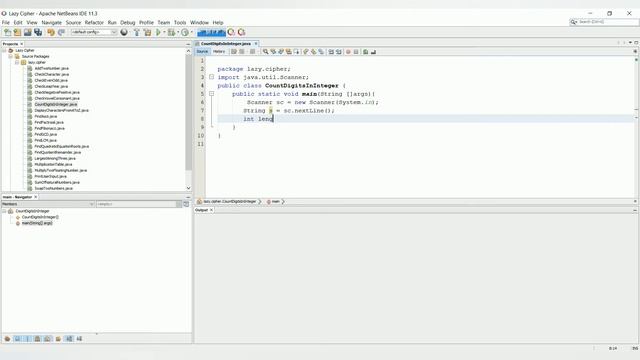 java program to count number of digits in an integer смотреть онлайн