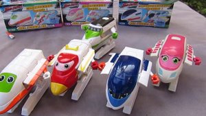 TRAIN HEROES | Transforming Robot Trains | Shinkansen | Bootleg Transformers????