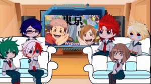Class 1-A React To Jujutsu Kaisen || MHA || Gacha Club