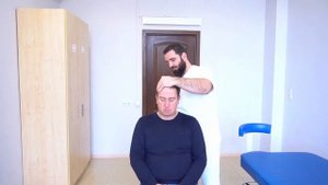Правка шейного отдела позвоночника. Остеопатия.