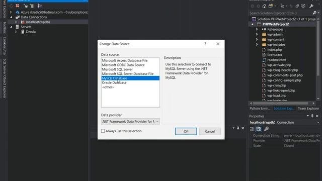 WordPress In Visual Studio 2019 | PHP & MySql Getting Started