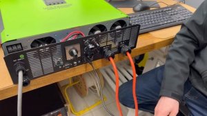 How to link 5.5kW Hybrid Inverter External BMS Card 485 with Pylontech Battery