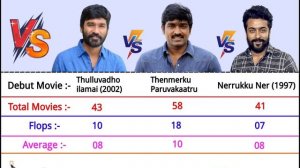 Dhanush vs Surya vs Vijay Sethupathi Comparison 2023 | Hits and Flops