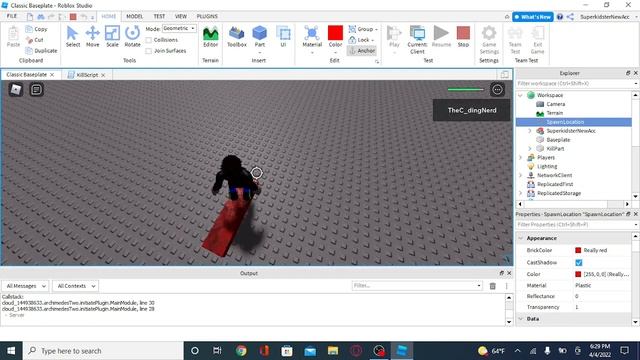 How to make a KILL PART in Roblox Studio. (And other parts) смотреть онлайн