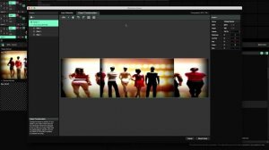 resolume arena 3 projector big screen soft edge with matrox triplehead