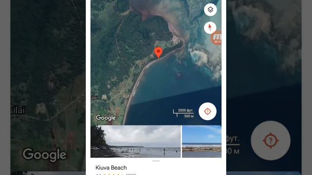 В гугл карте есть стр.фиджи в берегу находиться странный самолет.