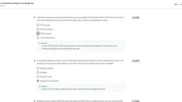 Developing Applications with SQL, Databases, and Django Week 1 Quiz Answer Coursera смотреть онлайн