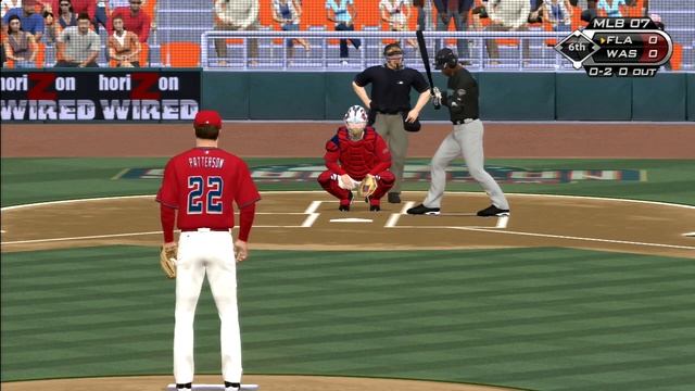 MLB 07: The Show Florida Marlins Season Game 1 - FLA  WSH
