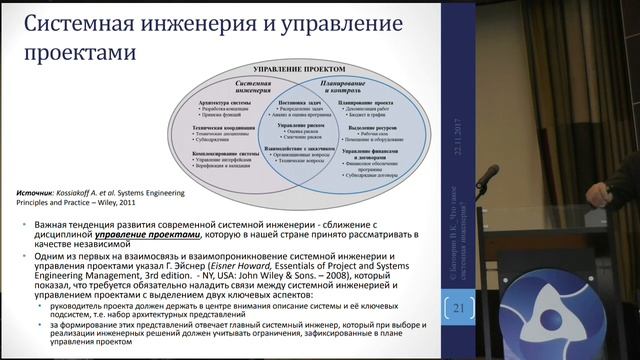 "Что такое системная инженерия?" - доклад Виктора Константиновича Батоврина