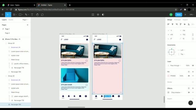 Figma mobile app design | Smart animation figma | ui design in figma