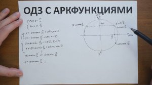 ОДЗ с аркфункциями