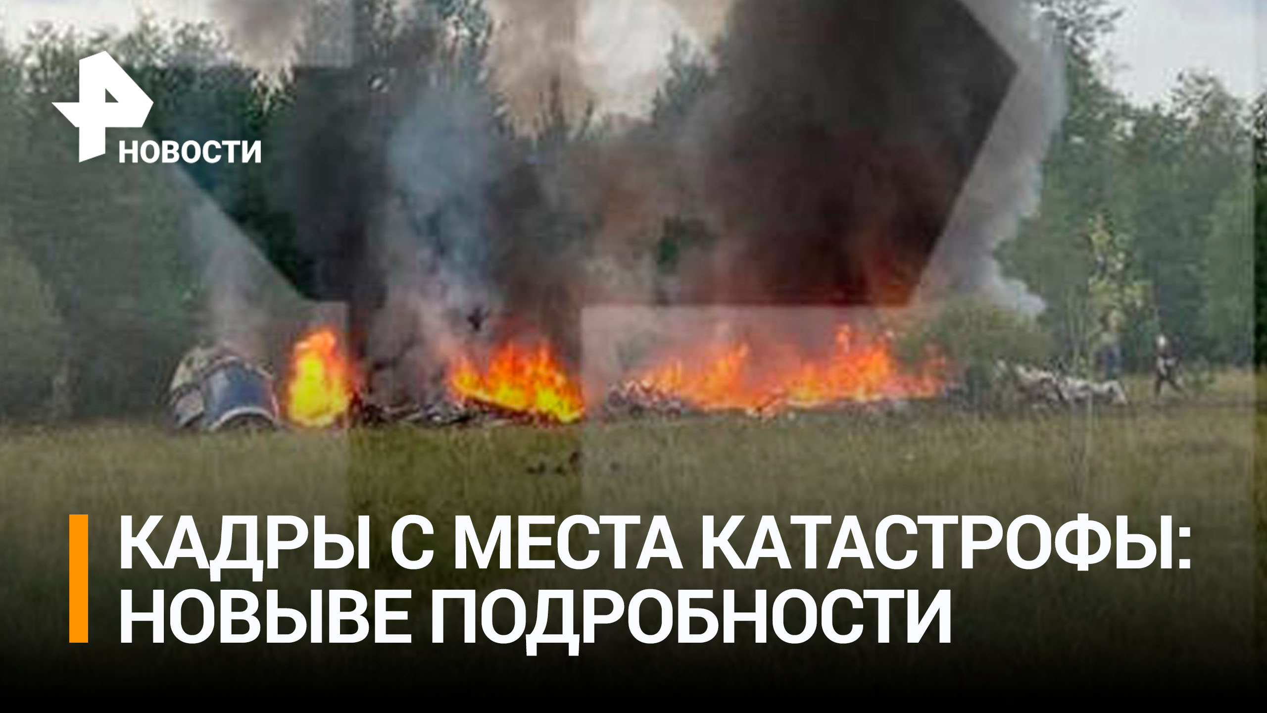 Криминалисты работают на месте крушения бизнес-джета под Тверью / РЕН Новости