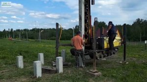 Фундамент для дома. Забивные сваи.