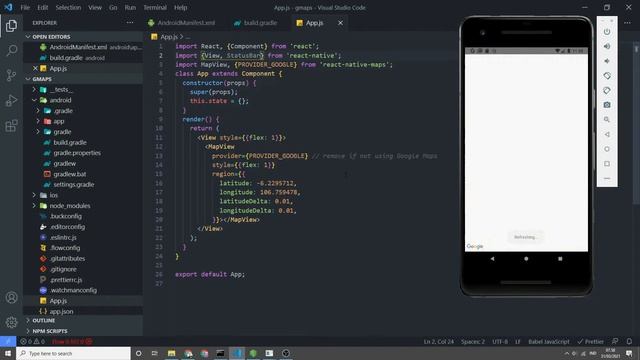 Tutorial Cara Menggunakan Maps di React Native - 3. Membuat Fullscreen Maps смотреть онлайн