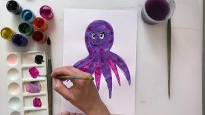 Как нарисовать осьминога. Рисуем осьминога. Осьминог рисуем. Урок рисования. Drawing octopus.