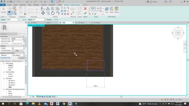 Interior Design in Revit | Bedroom Design with Ceiling Light & Jaali | How to Design Revit interior смотреть онлайн