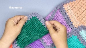Обвязка края крючком Василиса