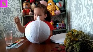 Тыква из папье маше своими руками/ Папье-маше!!