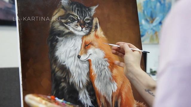 Интерьерная картина "Красные маки" с золотой поталью смотреть онлайн