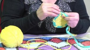 ПРЯМАЯ ТРАНСЛЯЦИЯ мастер-класса Жаккардовое вязание коврика из полиэтиленовых пакетов.