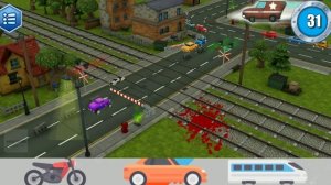 Railroad Crossing Train Simulator #5-Easy Mode Level 8-(Perlintasan Kereta Api)-Android Gameplay