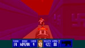 Wolfenstein 3D TC for ZDoom - E5L10 Secret Level - 0 Secrets - I Am a Death Incarnate