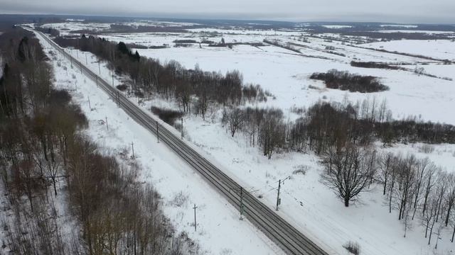 Староселье и окрестности с высоты (4K, 02.02.2019 г.)
