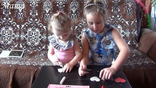 Гирлянда из сердечек. Поделка ко дню влюбленных. #РисуемсМашей