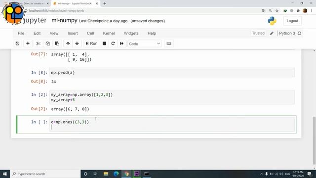 یادگیری ماشین یا machine learning آموزش numpy- broadcasting در numpy- آموزش کتابخانه numpy در پایتو смотреть онлайн